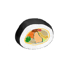 김밥 1조각